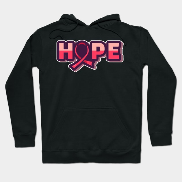 Hope-Breast cancer awareness Hoodie by Misfit04